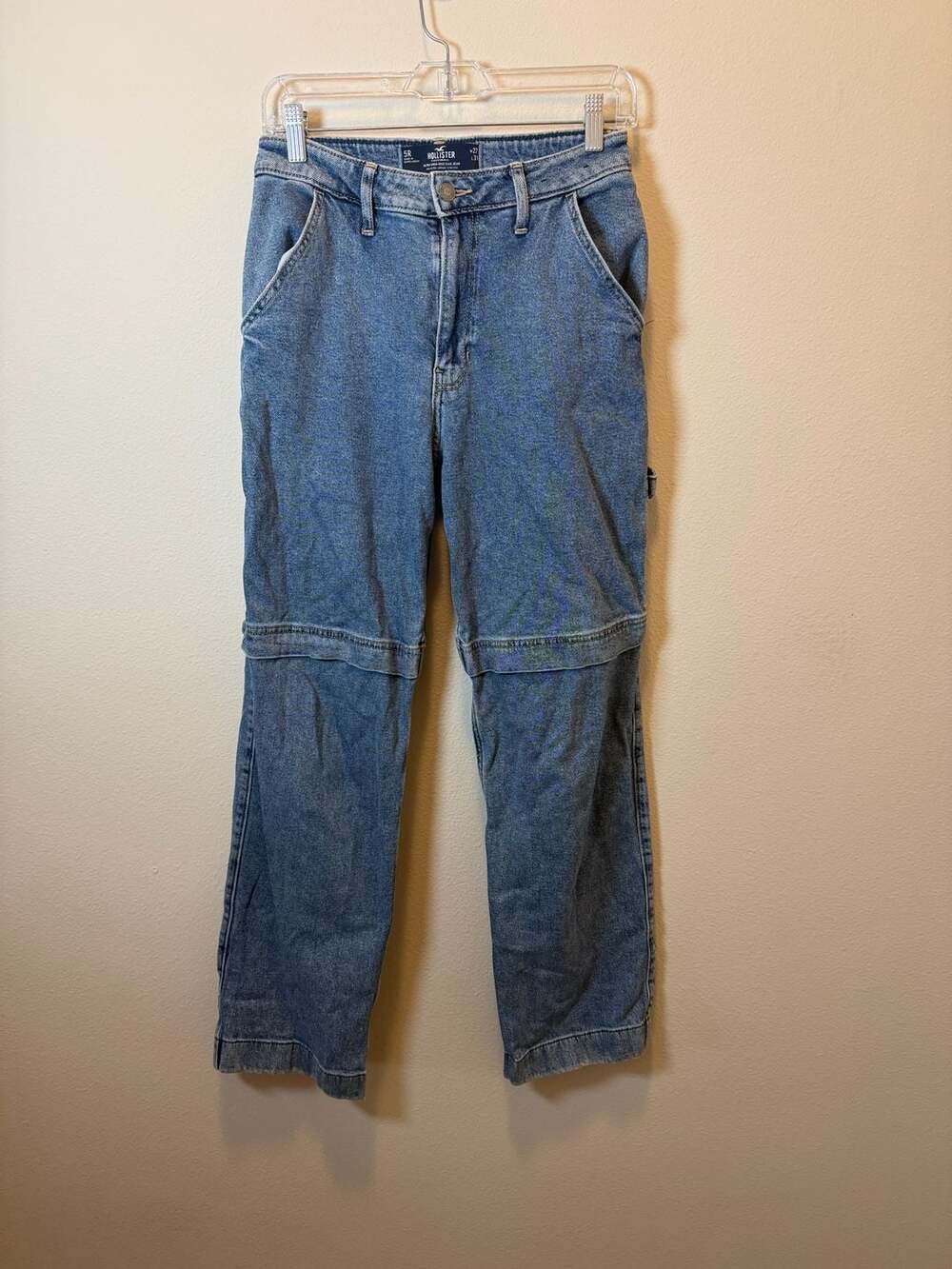 Hollister Ultra High-Rise Dad Jean Vintage Stretch Utility Size 5R W27 L31